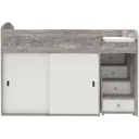 Кровать Кариви Малыш купе 00058-31-33-00 164x110x74 см цвет белый/бетон