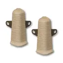 Угол наружный (внешний) с крепежом для плинтуса Deconika 212 Дуб светлый 70 мм 10 шт