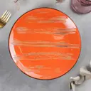 Блюдо сервировочное Wilmax England Scratch 22.50x22.50 см фарфор цвет оранжевый