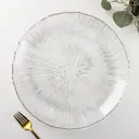 Блюдо сервировочное Simaland Фейерверк 33x33 см стекло цвет прозрачный