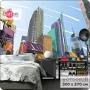 Фотообои флизелиновые Bartonwall 300x270 см Город Граффити