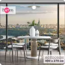 Фотообои флизелиновые Bartonwall 400x270 см Города Окно Москва U25904