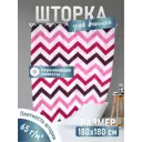 Шторка для ванной комнаты Fora Темпур фукси PH190