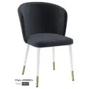 Кухонный стул Milavio Оникс 31Б/З 83x49x48 см ткань цвет черно-серый