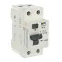 Дифференциальный автомат Iek Armat R10N 2P C25 А 30 мА 10 кА A AR-R10N-2-025A030