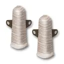 Угол наружный с крепежом для плинтуса Deconika 229 Дуб латте 70 мм