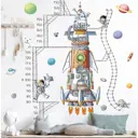 Наклейка интерьерная "Космонавты и ракета" 30x90 см набор 2 листа