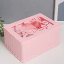 Шкатулка музыкальная "Маленький Париж" розовая 12.5x17.5x8 см