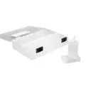 Контейнер Hobby&pro 7734273 11.5x3.6x16 см пластик цвет белый/прозрачный