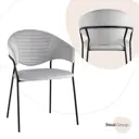 Кухонный стул Stool Group Алексис 82x56x49 см велюр цвет серый