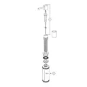 Дозатор 6х30х6 см BLANCO LATO хром/белый пластик цвет белый, 525814