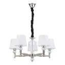 Люстра подвесная ESCADA 672/5S Nickel 3 лампы 18 м² цвет белый