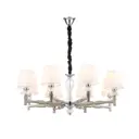 Люстра подвесная ESCADA 672/8S Nickel 3 лампы 30 м² цвет белый