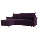 Диван Лига Диванов 118434L 226x85x140 см велюр цвет фиолетовый