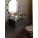 Тумба прикроватная Storys Сиена 50x18x34 см ЛДСП цвет черный