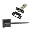 Комплект для межкомнатной двери Paulinidor ручки 543-03 slim + защелка 5-45 pl черный