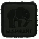Термоаппликация заплатка из замши Elephant 3.69 x 3.72см 100% кожа черный цвет