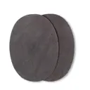 Заплатки искусственная замша 2 шт серый цвет 10x14см
