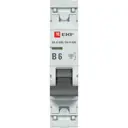 Автоматический выключатель Ekf PROxima ВА 47-63N 1P B6 А 6 кА M636106B