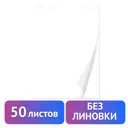 Бумага/листы/блокнот/блок для флипчарта Brauberg 50 листов чистые 67.5x98 см 80 г/м2 128648