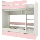 Кровать Кариви Юниор 5 00197-30-23-00 164x202x104 см ЛДСП цвет розовый/винтерберг