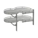Выдвижная корзина с рамой GTV MVM-1000PR-ANTRACITE 38x44x91 см сталь цвет антрацит