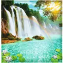 Фотообои Vostorg № 73 Радужные водопады 196x201 см