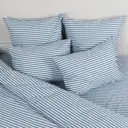 Комплект постельного белья Urban family Деним полоса 70471-3 двуспальный перкаль 70x70 см, разноцветный
