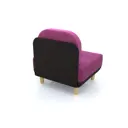 Кресло Arsko Торли 88x80x91 см велюр цвет фиолетовый