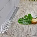 Трап для душа Veconi V950H комбинированный затвор 63x950 мм пластик и металл