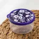 Контейнер для пищевых продуктов Доляна Цветы 0.3 л пластик цвет фиолетовый