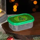 Контейнер для пищевых продуктов прямоугольный Доляна 0.15 л пластик цвет зеленый