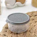 Контейнер для пищевых продуктов круглый Доляна Гранит 0.15 л пластик цвет серый