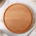 Блюдо сервировочное Доляна Пицца 30x2x30 см дерево цвет бежевый