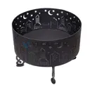 Костровая чаша Вегасток ф600 сталь 4мм Город 60x43.6x24.6 см ВС RAL 9005 черный