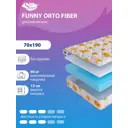 Матрас SkySleep Funny Orto Fiber 70x190 см беспружинный, детский, ортопедический