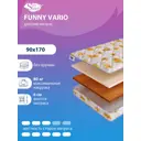 Матрас SkySleep Funny Vario 90x170 см беспружинный, односпальный, ортопедический, латексный, кокосовый
