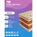 Матрас SkySleep Funny Mix Plus 65x155 см беспружинный, детский, ортопедический, латексный, кокосовый