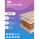 Матрас SkySleep Funny Mix Hard 65x170 см беспружинный, детский, ортопедический, кокосовый