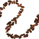 Декоративное украшение из сосновых шишек 120x7x7 см