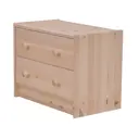 Комод Dipriz Раст 2 ящика 62x30x50 см дерево цвет без покрытия
