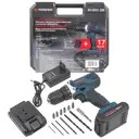 Дрель-шуруповерт аккумуляторная бесщеточная Forsage F-BT-CD12 52593, 20 В Li-Ion 2x1.3 Ач