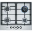 Газовая варочная панель Bosch PCH6A5B90R 58.20 см 4 конфорки цвет серебряный