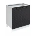 Напольный шкаф Play Венеция 80x82x57 см ЛДСП цвет черный