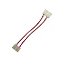 Коннекторы Gauss для одноцветной светодиодной ленты BT433 10 mm 5050 IP20 2 клипсы с проводами, контакты по центру