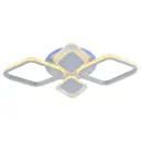 Люстра потолочная светодиодная Profit Light 5893/2+2 WHT с пультом управления 10 м² регулируемый белый свет цвет белый