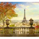 Фотообои флизелиновые DeliceDecor И 216 Вид на Эйфелеву башню 300x270см