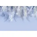 Фотообои флизелиновые DeliceDecor И 3002 Листья с фоном голубые 400x270см
