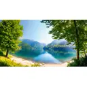 Фотообои флизелиновые DeliceDecor И 1360 Таежное озеро 500x270см
