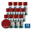 Эмалевая аэрозольная краска Vixen Vx13011 глянцевый цвет темно-красный 0.52 л 12 шт